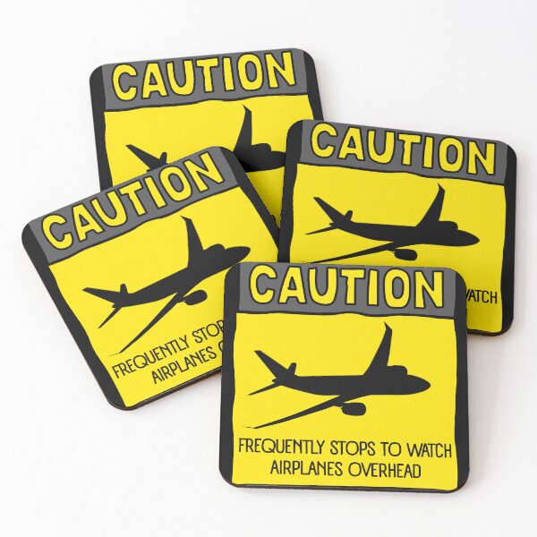 Item preview, Warning sign may spontaneously start talking about airplanes aviation geek edition funny saying designed and sold by HumansStuck12.