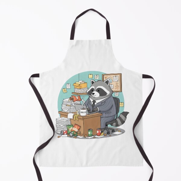 Item preview, Workaholic raccoon. designed and sold by MyHappyArtShop.