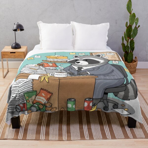 Item preview, Workaholic raccoon. designed and sold by MyHappyArtShop.