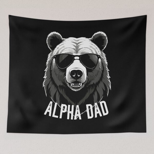 Item preview, Alpha Dad Funny Bear Father Cool Perfect Style designed and sold by LuminOrb.