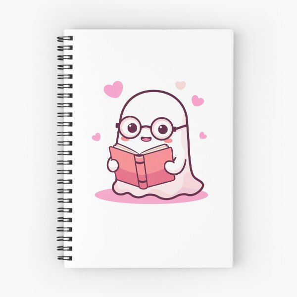 Item preview, Cute Reading Ghost Book Lover Librarian Kawaii Spooky designed and sold by VinsendDraconi.