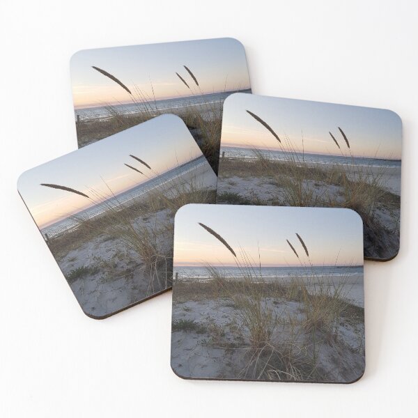 Item preview, Beach grasses in the evening atmosphere by the sea designed and sold by clickandmore.