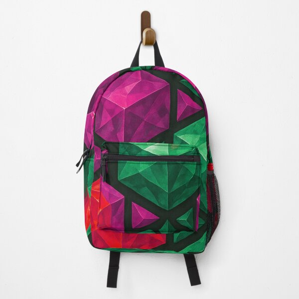 Item preview, Ruby Emerald Amethyst Crystal Cube Pattern designed and sold by SassyArtistry.