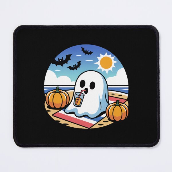 Item preview, Chill Beach Ghost Summer Halloween Cute Kawaii Design designed and sold by ColorSplash123.