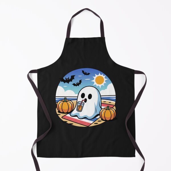 Item preview, Chill Beach Ghost Summer Halloween Cute Kawaii Design designed and sold by ColorSplash123.