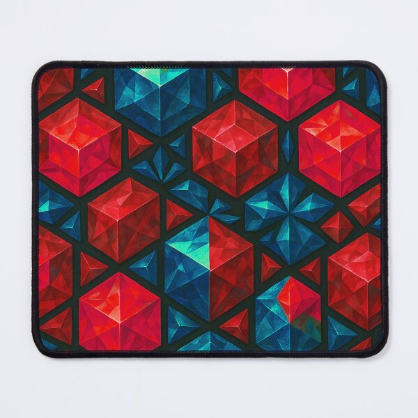 Item preview, Ruby Sapphire Crystal Cube Pattern designed and sold by SassyArtistry.