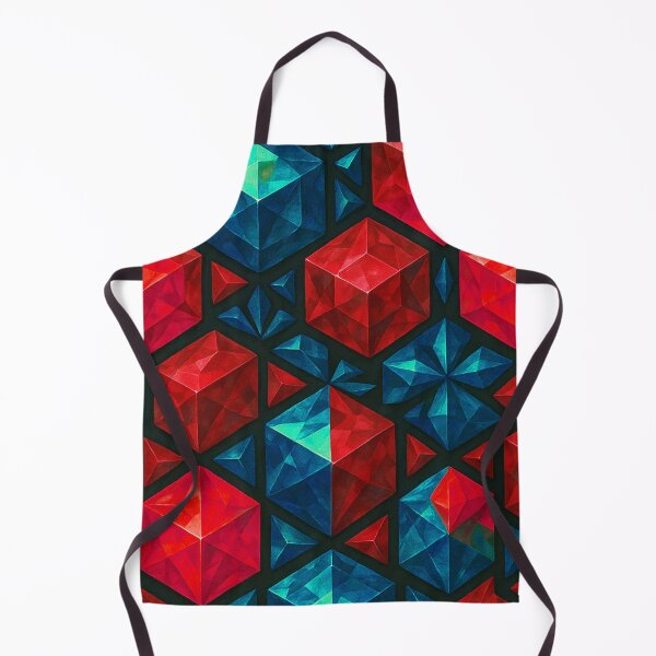 Item preview, Ruby Sapphire Crystal Cube Pattern designed and sold by SassyArtistry.