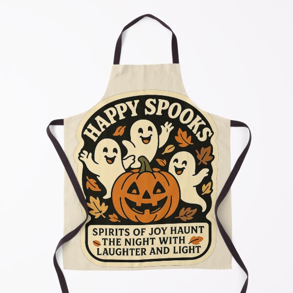 Item preview, Happy Spooks – Friendly Ghosts & Pumpkin (Cute Halloween) designed and sold by KrintoryTees.