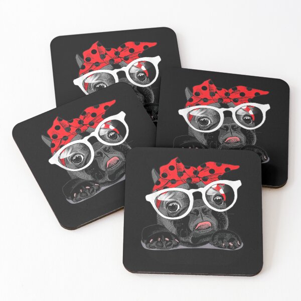 Item preview, Cute French Bulldog Colorful Headband And Glasses 		 designed and sold by simoneprandot.