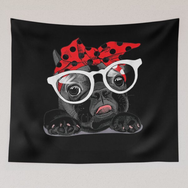 Item preview, Cute French Bulldog Colorful Headband And Glasses 		 designed and sold by simoneprandot.