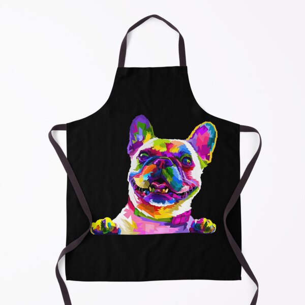 Aperçu de l'œuvre Portrait Pop Art Bouledogue Français Bouledogue Français créée et vendue par alarbiberedyg.