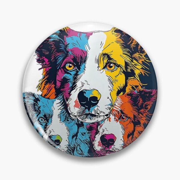 Item preview, Border Collie Pop-Art design Expressive Dog 	 		 designed and sold by piskarvahib3.
