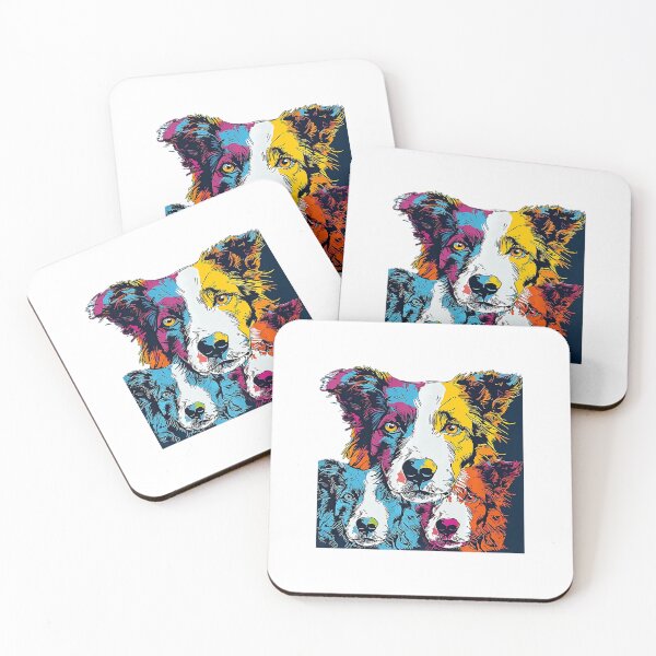 Item preview, Border Collie Pop-Art design Expressive Dog 	 		 designed and sold by piskarvahib3.