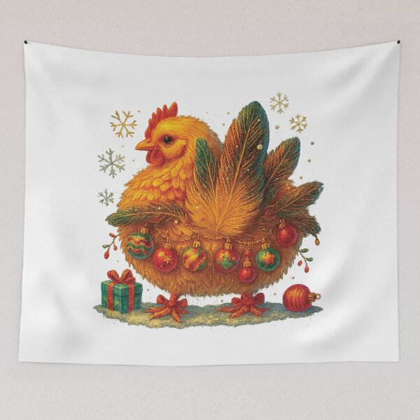 Item preview, Cute Christmas Chicken  designed and sold by Fam19.