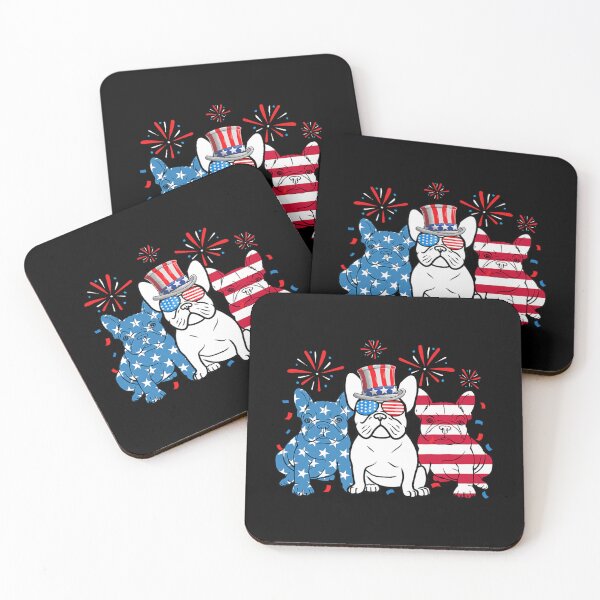 Item preview, French Bulldog American Flag Fireworks 4th Of July Dog Lover 		 designed and sold by nugspavena.