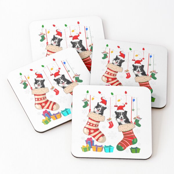 Item preview, Christmas Socks Pajama Border Collie Dog Puppy Lover 		 designed and sold by datschrukiahj.