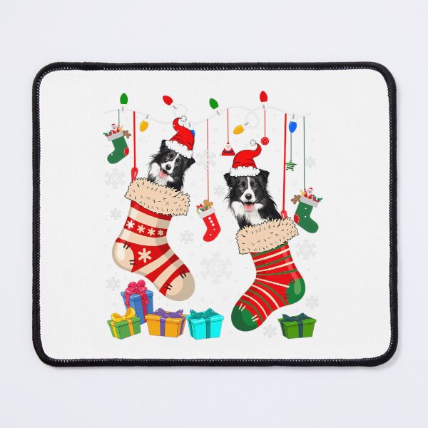 Item preview, Christmas Socks Pajama Border Collie Dog Puppy Lover designed and sold by datschrukiahj.