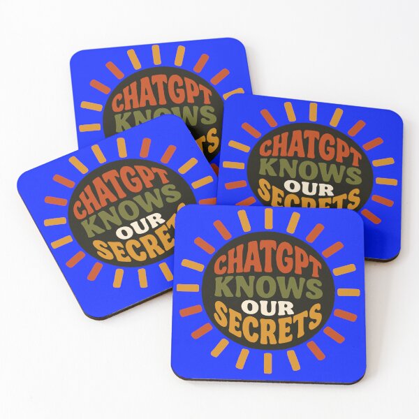 Item preview, ChatGPT Knows Our Secrets – Funny AI Therapy & Couples Gift Design designed and sold by Minimum-Rage.