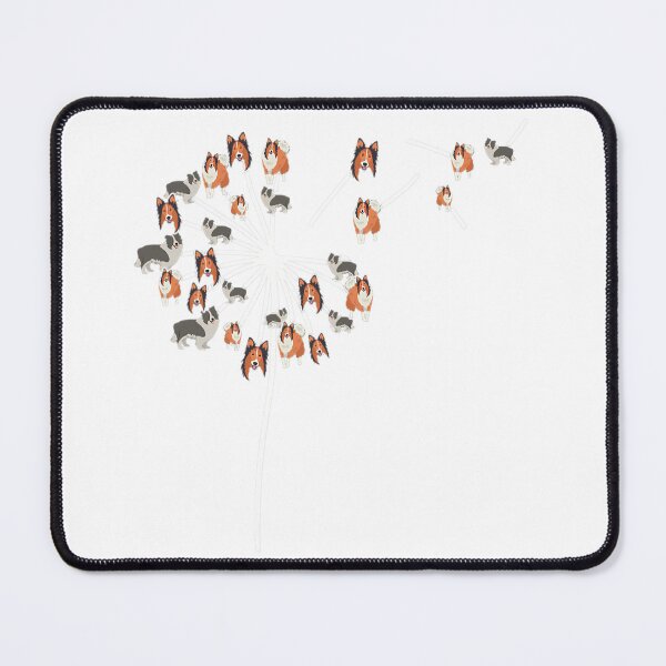 Item preview, Dandelion Flying Rough Collie Flower For Dog Lover Herbalist designed and sold by joziqnica7.