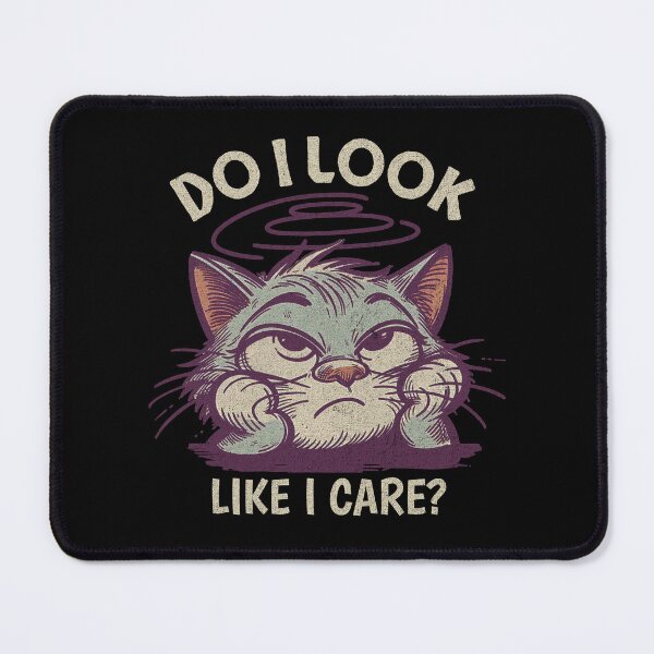 Item preview, Do I Look Like I Care Grumpy Cat designed and sold by dudelinart.