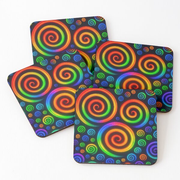 Item preview, Glowing spirals dance rhythmically designed and sold by Sigtrix.
