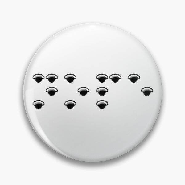 Item preview, Nope in Eyepatch Braille - Minimalist Graphic designed and sold by Eyepatch-Jacks.
