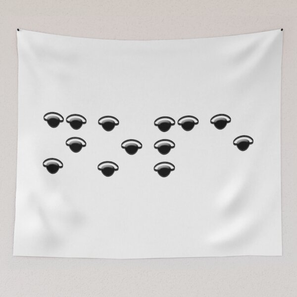 Item preview, Nope in Eyepatch Braille - Minimalist Graphic designed and sold by Eyepatch-Jacks.