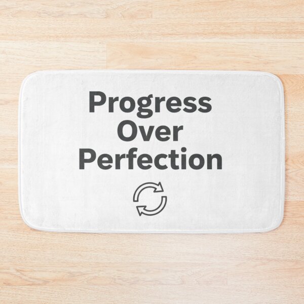 Item preview, Progress Over Perfection – Minimalist Growth Quote designed and sold by Happyfreedom.