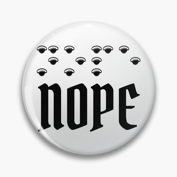 Item preview, Nope in Eyepatch Braille - Minimalist Translated Graphic designed and sold by Eyepatch-Jacks.
