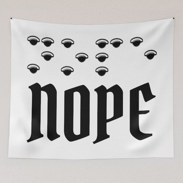 Item preview, Nope in Eyepatch Braille - Minimalist Translated Graphic designed and sold by Eyepatch-Jacks.