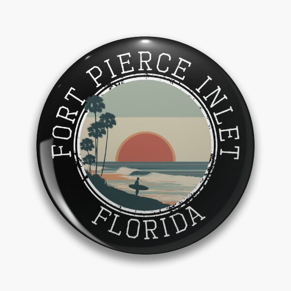 Item preview, Fort Pierce Inlet - Florida (with White Lettering) designed and sold by VelvetRoom.
