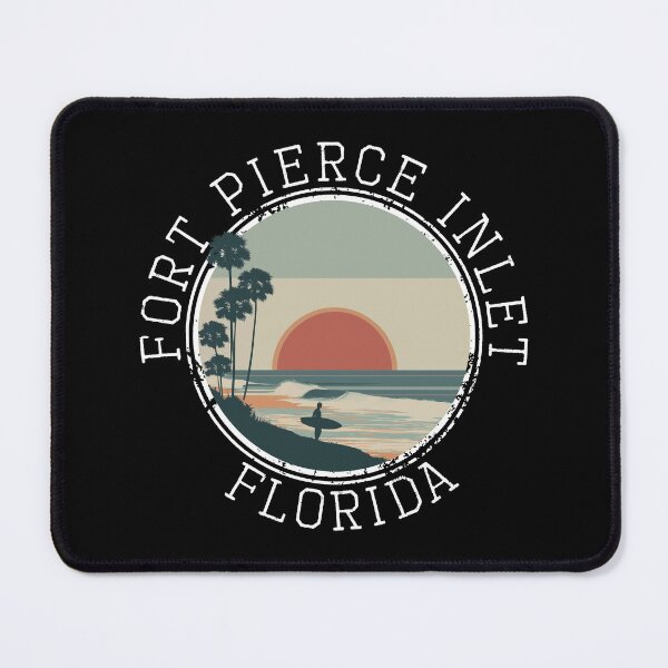 Item preview, Fort Pierce Inlet - Florida (with White Lettering) designed and sold by VelvetRoom.