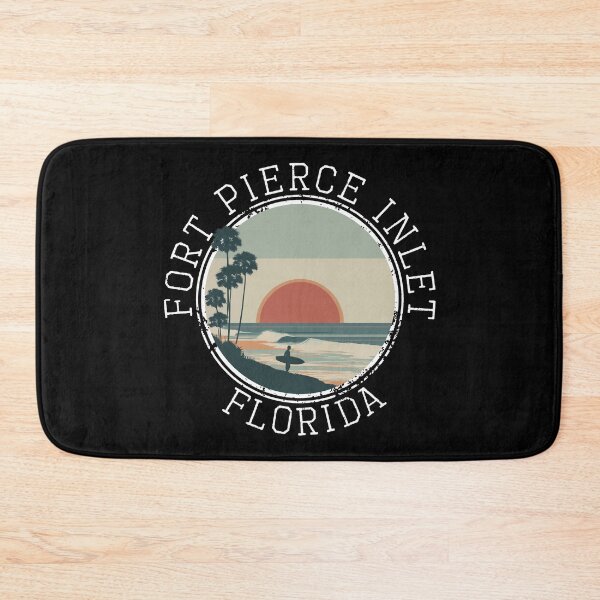 Item preview, Fort Pierce Inlet - Florida (with White Lettering) designed and sold by VelvetRoom.
