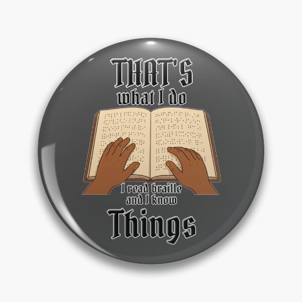 Item preview, I Read Braille and I Know Things – Blind Humor Graphic designed and sold by Eyepatch-Jacks.