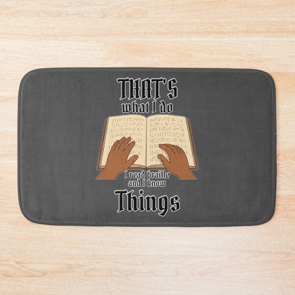 Item preview, I Read Braille and I Know Things – Blind Humor Graphic designed and sold by Eyepatch-Jacks.