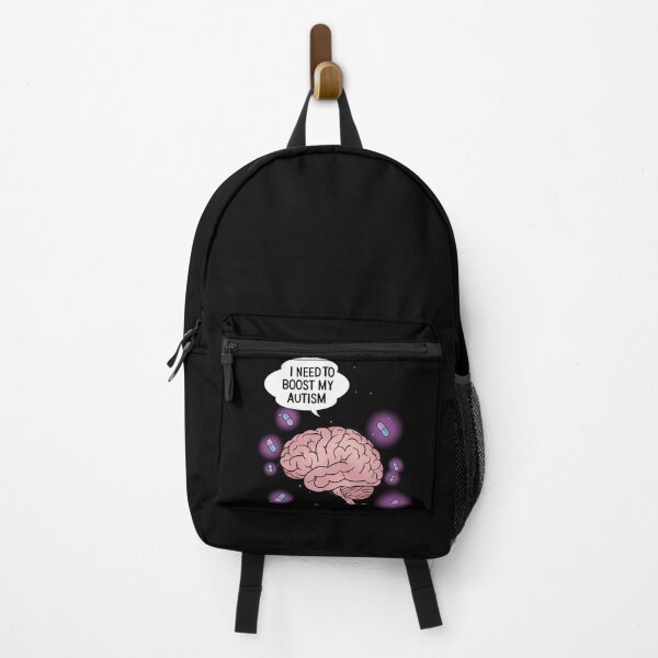 Item preview, Brain 'I NEED TO BOOST MY AUTISM' – Funny Tylenol meme designed and sold by Meowmeowdesign.