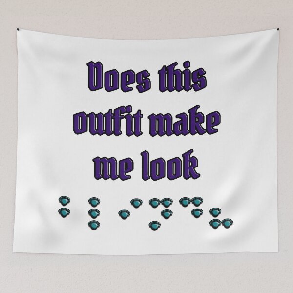 Item preview, Does This Outfit Make Me Look Blind? – Funny Eyepatch Braille Graphic designed and sold by Eyepatch-Jacks.