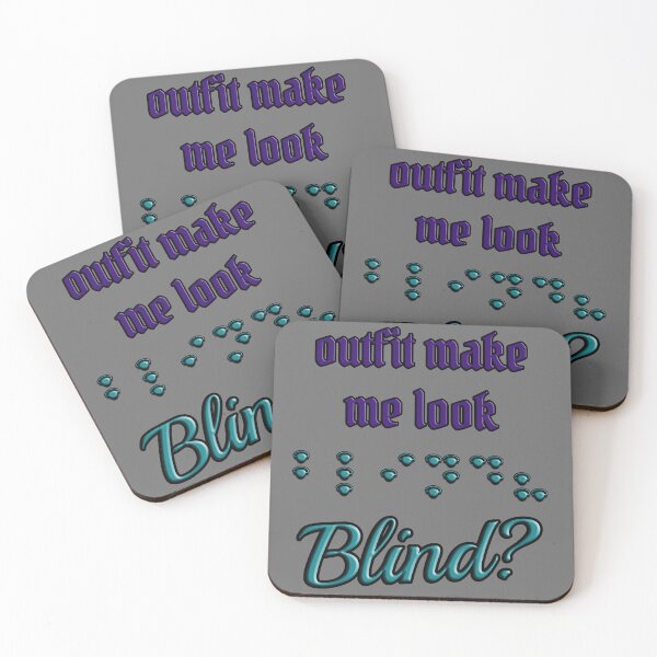 Item preview, Does This Outfit Make Me Look Blind? – Eyepatch Braille Graphic designed and sold by Eyepatch-Jacks.