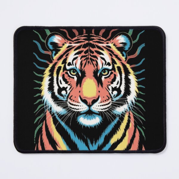 Item preview, Psychedelic Rainbow Tiger – Vibrant Animal Art designed and sold by vvcreativedesigns.