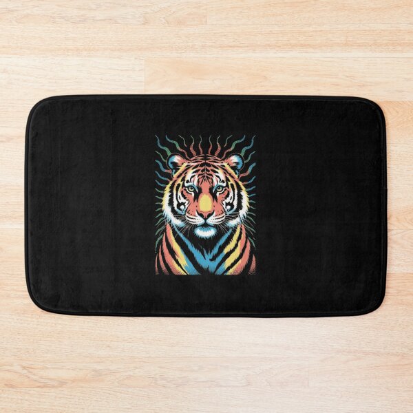 Item preview, Psychedelic Rainbow Tiger – Vibrant Animal Art designed and sold by vvcreativedesigns.