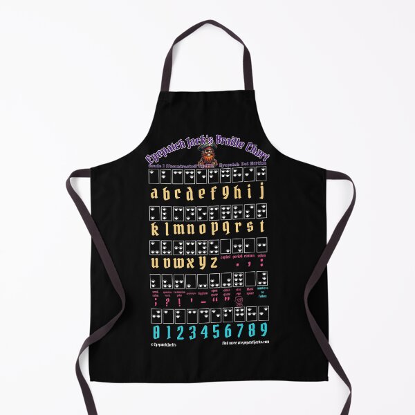 Item preview, Eyepatch Braille Chart – Grade 1 Alphabet Guide (Dark) Graphic designed and sold by Eyepatch-Jacks.