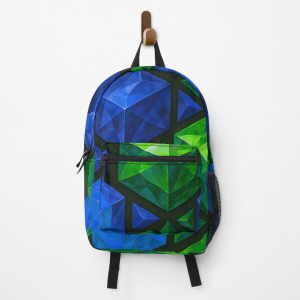 Item preview, Emerald Sapphire Crystal Cube Pattern designed and sold by SassyArtistry.