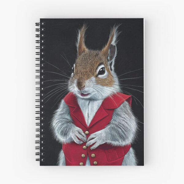 Item preview, Grey Squirrel Wearing Red Waistcoat designed and sold by whitecat23.