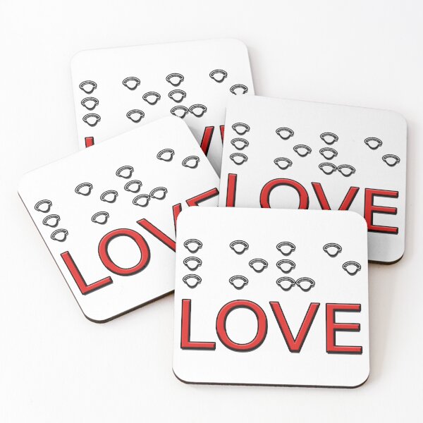 Item preview, LOVE in Eyepatch Braille – Cute Accessibility Graphic designed and sold by Eyepatch-Jacks.