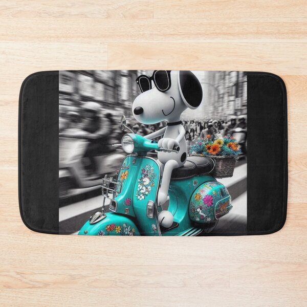 Item preview, "Snoopin’ Around Town: Pup, Wheels & Petals!" designed and sold by Print Fiction.