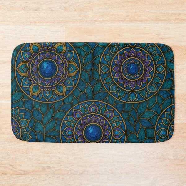 Item preview, Blue Gem Mandala Pattern designed and sold by SassyArtistry.