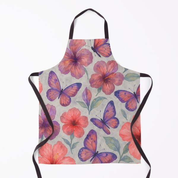 Item preview, Hibiscus and Butterfly Seamless Pattern designed and sold by SassyArtistry.
