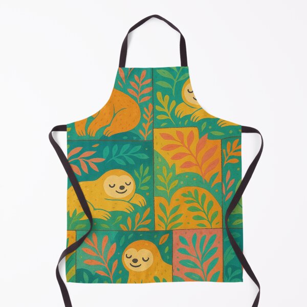 Item preview, Cute Colorful Sloth Jungle Pattern designed and sold by SassyArtistry.