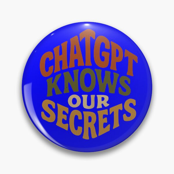 Item preview, ChatGPT Knows Our Secrets | Funny Couples AI Therapy Sticker designed and sold by Minimum-Rage.