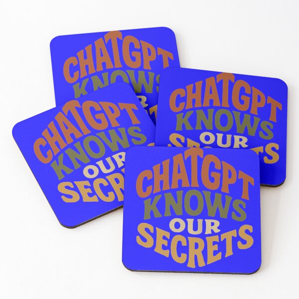 Item preview, ChatGPT Knows Our Secrets | Funny Couples AI Therapy Sticker designed and sold by Minimum-Rage.